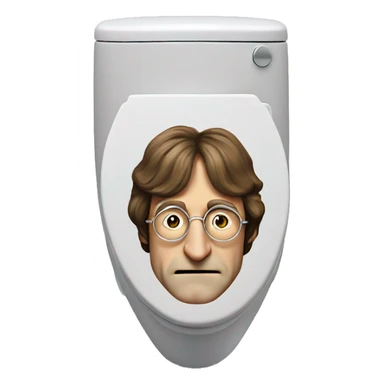 John Lennon skibidi toilet  sticker