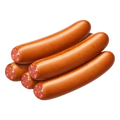 sausages cutted in slices  sticker