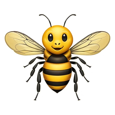 Crazy bee sticker