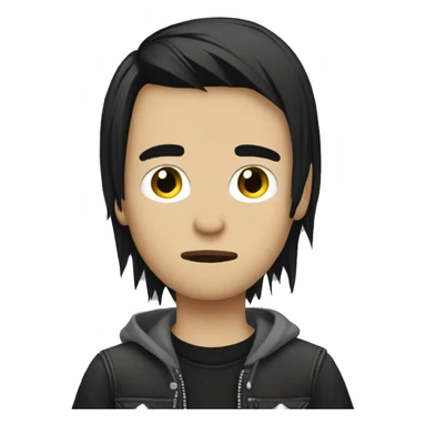 Alternative emo boy sticker