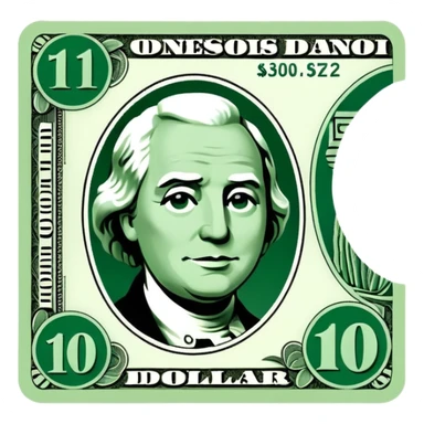 Menga dollar kerak sticker