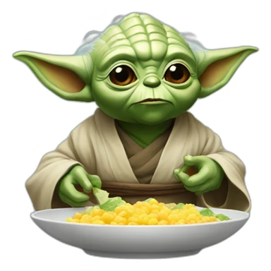 yoda eat sticker