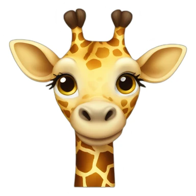 Cute giraffe sticker