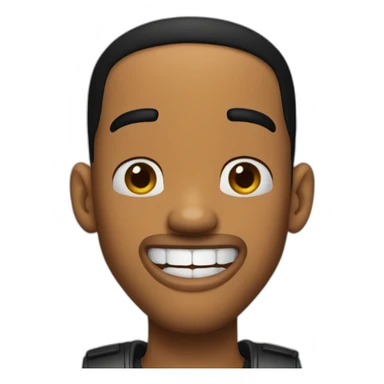 Will smith happy with your mouth a little open sticker