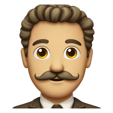 Fresh, vintage, Italian man with a mustache  sticker