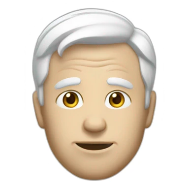 Un homme blanc qui rizz sticker