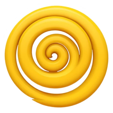 Yellow spiral sticker