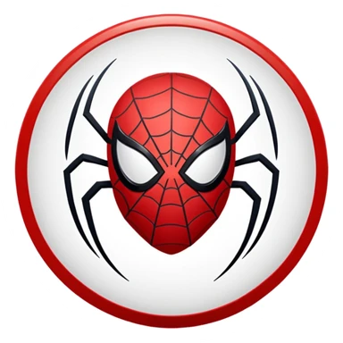 Tobey Maguire Spiderman logo with no spiderman sticker