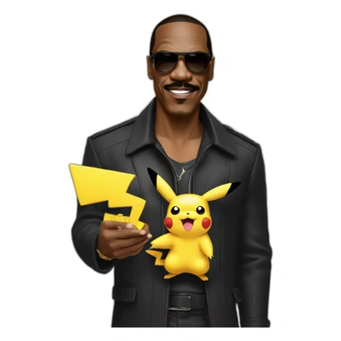 Eddie Murphy with pikachu sticker