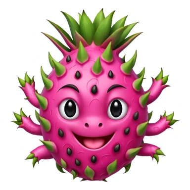 Dancing dragon fruit sticker