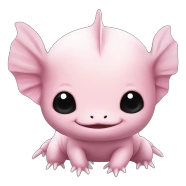 cute axolotl chibi sticker