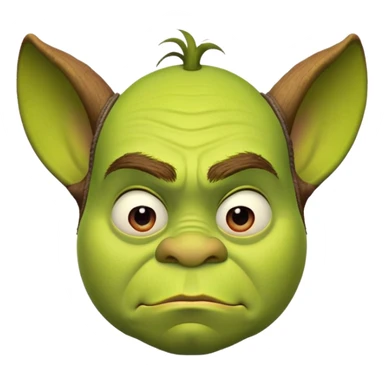 iconic Shrek face sticker