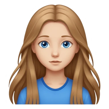 An bloude girl teen-adoult very  long hair sticker