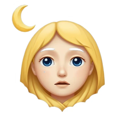 😢 to 🌛🌜 sticker