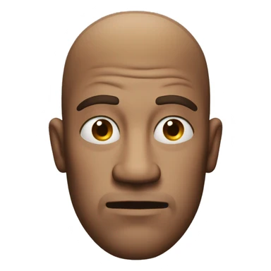 Man with squinty eyes with a suspicious expression  sticker