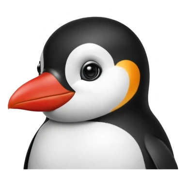 Pinguino maquillado sticker