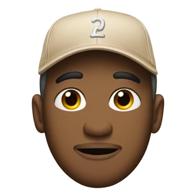Man wearing a flesh colored butt shaped baseball cap sticker