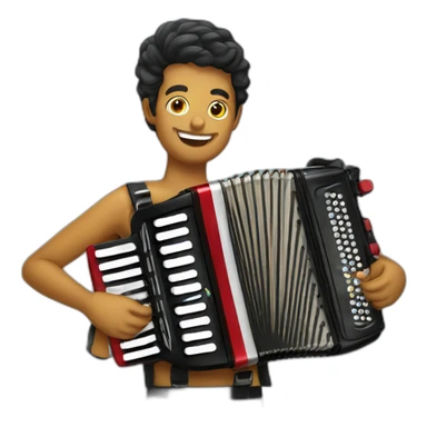 brazilian accordionist sticker