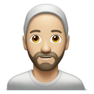 Eminem With a beard sticker