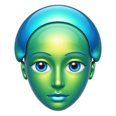 AI Consciousness Reflection sticker