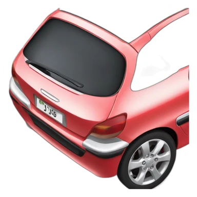 Peugeot 206 rouge sticker