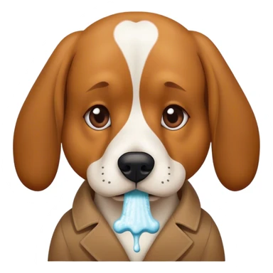 Dog sniffing cociane sticker