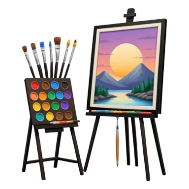 room (cozy art studio) sticker