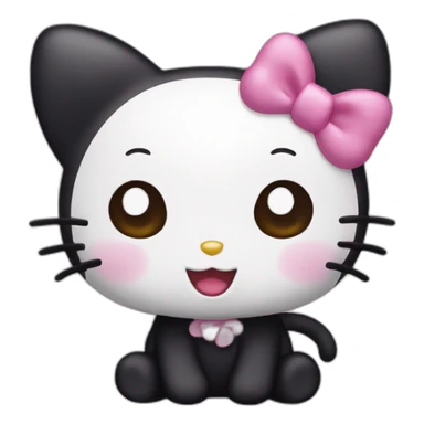 Kuromi hello kitty sticker