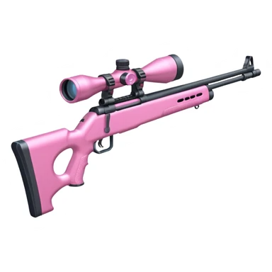 Pretty pink sniper gun sticker