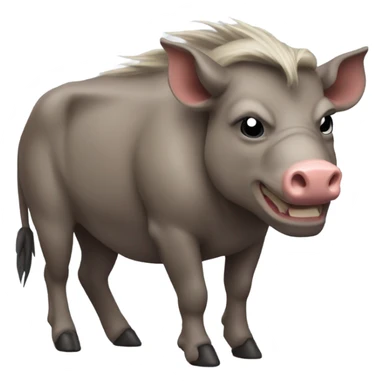 Warthog with biceps sticker