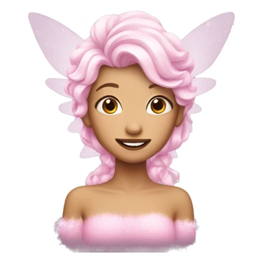 Pink snow fairy sticker