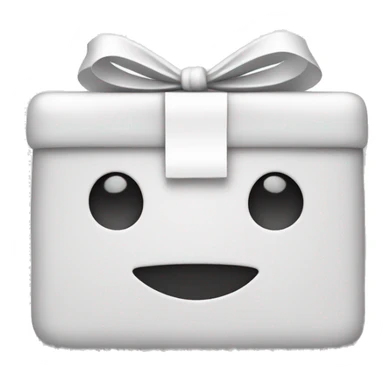 White gift card sticker