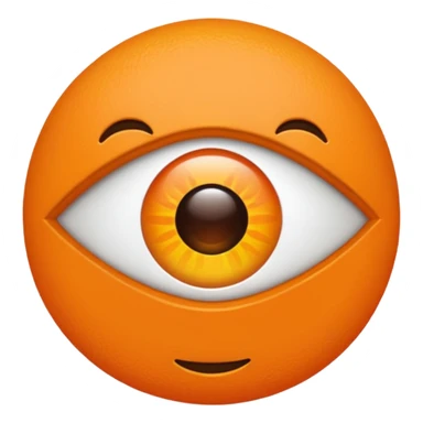 Ojo turco color naranja turco en color naranja sticker