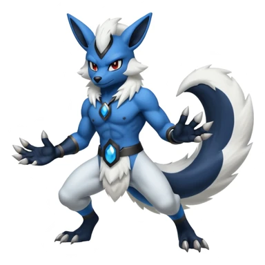 Mega lucario and Absol fusion full body sticker