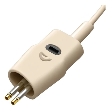 beige stereo adapter mini jack to big jack for headphones cable sticker