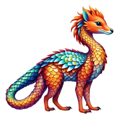 Colorful exotic Falvie-Fionbri, full body sticker