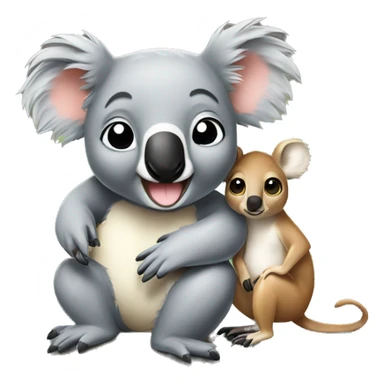 Koala With Kangaroo  sticker