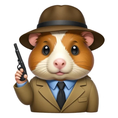detective guinea pig sticker