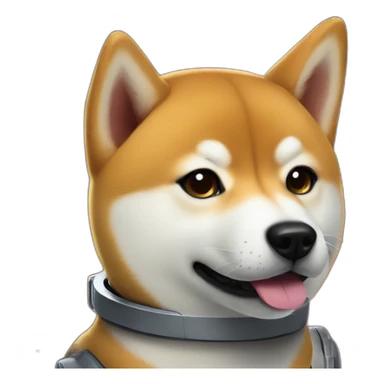 Space cadet Shiba Inu sticker