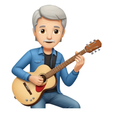 Gitarrist 60 Jahre, jung geblieben  sticker