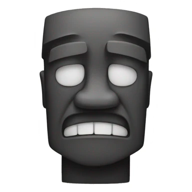 Moai crying sticker