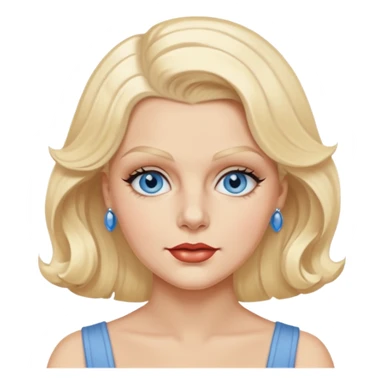 Jean Harlow blue eyes  sticker