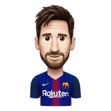 Lionel Messi avec une sticker