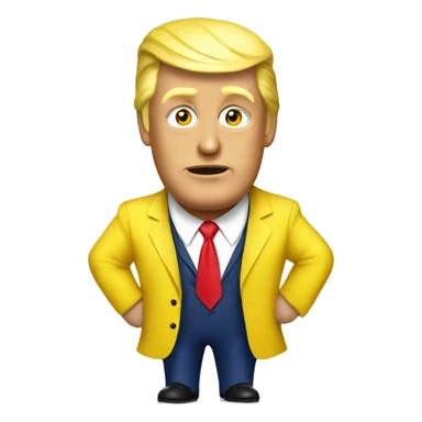 Donald trump wearing a banana suit sticker