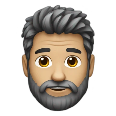 half raccoon half bearded man sticker