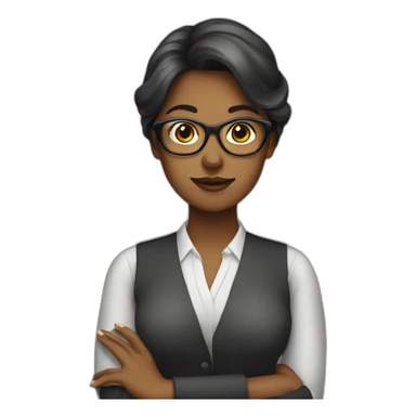 Social media manager lady sticker