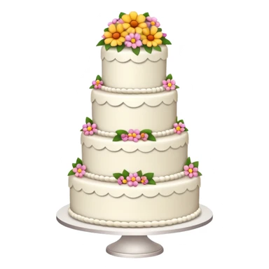 Wedding cake sticker