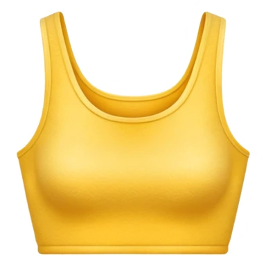 super realistic isolated yellow cashmere crop top sticker