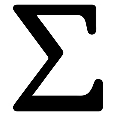 sigma symbol icon sticker