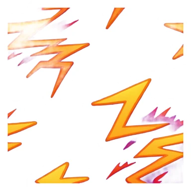 PURPLE LIGHTNING BOLT WITH FIRE  sticker